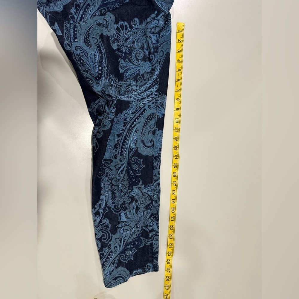 Chico's Blue Paisley Women Jeans - Picture 6 of 6